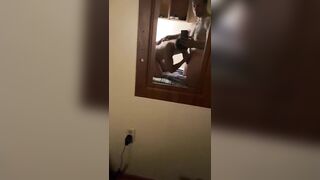 Blowjob and cornhole playing