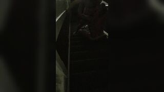 25 - 19th Jul 2017) Something about stairwells make me wanna get fucked in them... Had this guy come by to give me his huge dick, and I was waiting for him, lubed up, ass up in a