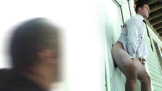 HiddenCockSucker - Back Door Blowjob sexy corporate guy - Gay Porn