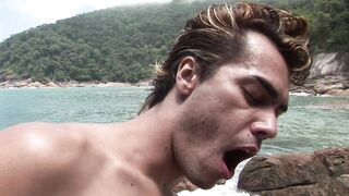 sexy latinos muscle fucking in the public beach - Gay Porn Video