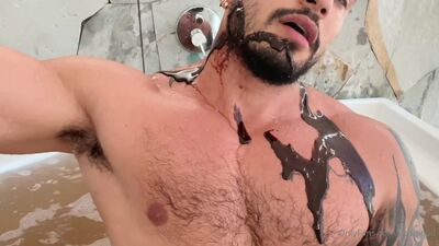 OnlyFans - Alejo Ospina Jerk Off - Covered in Chocolate YUMM! - free gay porn