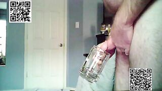 Exposure whore Christopher Allen Foster drinks two glasses of his own piss