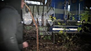 Fist fuck with @dogaobelga at the abandoned train station! T
