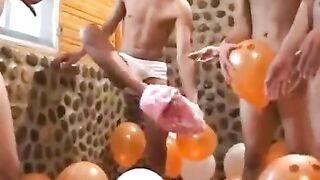 partying asian twinks sucking and jizzing during anal orgy asia boy gay video