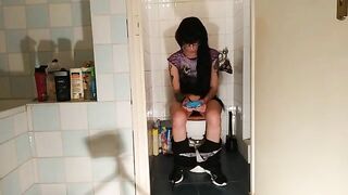 sexy goth teen pee while play with her phone pt2 hd beth kinky gay video