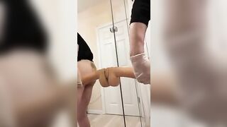 straight femboy takes huge bwc dildo iwantfun556 gay video