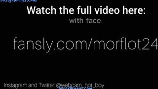 a young cute guy fucks himself with a 21 cm dildo and ends up without hands morflot241