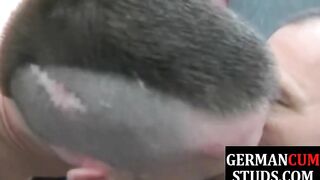 cocksucking german jock fisting in threesome german cum pigz gay video