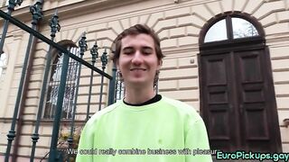 euro pickedup gayboy sitting on pov cock with his hairy ass 2