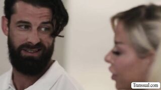 big tits ts rimjob and analed by stepbro bisexual 2
