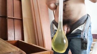 man peeing inside a condom filling it up nathan nz gay video