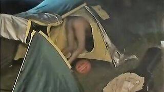 camping group sex on the fire bareback fucking sucking 2
