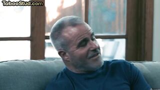 stepdaddy dilf barebacks twink after blowjob and rimjob 2