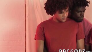 ebony jock is raw fucking barely legal guys in threesome 2