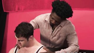 domination by hard fat ebony dick for muscular white dude 2