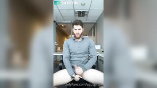 slowly stripping and jerking off in my office agustin merlo agusginger gay fans