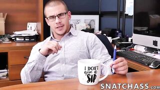 three office studs are having a post work ass pounding party 2