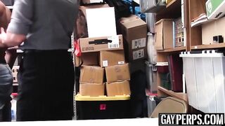 cute ebony thief bare fucked by big dicked security guy 2