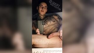 Slow late night jerk off and cumming over myself 