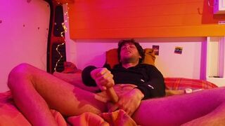 Hippie Guy with Juicy Cock has Incredible Leg Shaking Loud Orgasm during Chilled Evening in his Van The Purple Vibe - BussyHunter.com