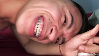 LatinoSpank - BubbleButt Zane Spanked on the Bed Part 1