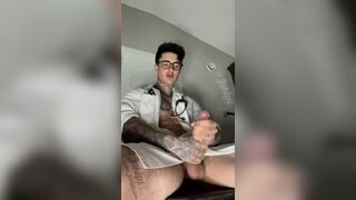 jerking my big cock and spraying 2