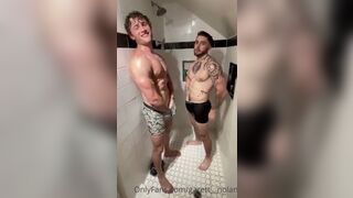garett nolan and trent williams fool around in the shower gay fans