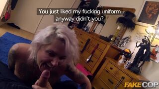 Fake Cop Uniformed policeman fuck cock lovers