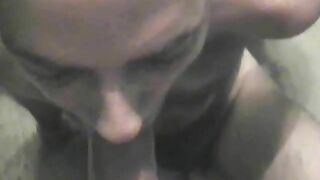 Christopher Allen Foster aka bbfag4cum sucks and slurps for mouthfull of jizz