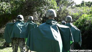 Taking the recruits on their first run