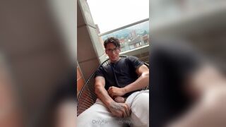Jerking off while on my balcony Will Molina Mylow - Gay Fans BussyHunter.com