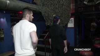 Santi Noguera  Vlad Castle - Santi Noguera fucked on sling by Vlad Castle - Gay Porn