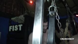 Santi Noguera  Vlad Castle - Santi Noguera fucked on sling by Vlad Castle - Gay Porn