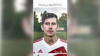 Cumtribute to sexy soccer player