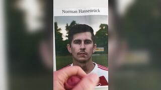 Cumtribute to sexy soccer player