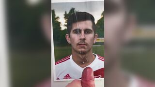 Cumtribute to sexy soccer player