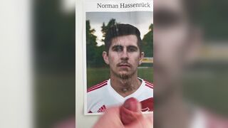 Cumtribute to sexy soccer player