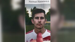 Cumtribute to sexy soccer player
