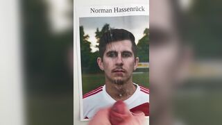 Cumtribute to sexy soccer player