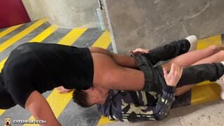 Choppeur  Kevin Frenchboy - French Twink Fucked Hard by Dominant Arab Fighter in Parking Lot - 1 - Gay Porn