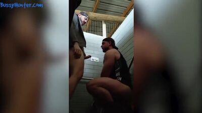 thick rugby stud tied up and made to cock worship college jock in public toilets kobyfalksxxx