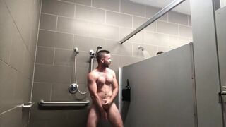 Jerking-off-in-the-gym-shower-while-someone-watches-Jayson-Parker-jaysonparker801