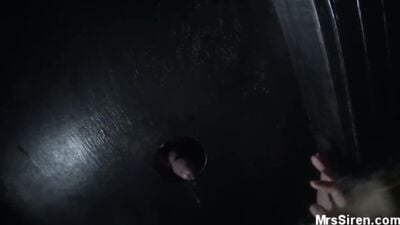 Hot wife first glory hole