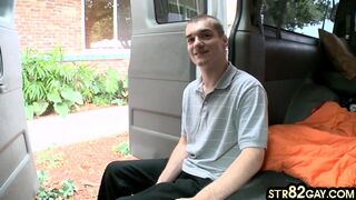 straight picked up guy fucking twink till cumshot in van