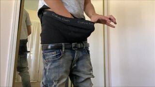 Sagging in the Mirror - SexySaggerYo sexysaggeryo - BussyHunter.com