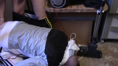 Leo Senthy creampied in jockstrap and sneakers by Jess