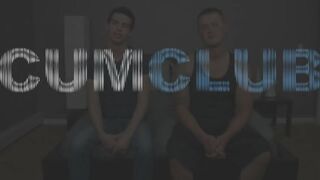 Beefcacke Bouncer Shoots his Load in a Gay Dude’s Mouth Cum Club - Amateur Gay Porn
