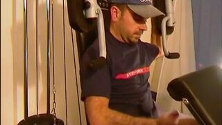 Gets Wanked until Cumshot (French Str8 Firefighter Serviced his Big Cock)  - Gay Porno Video