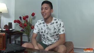 Latin Boy Etienne Beating off - A Gay Porno Video