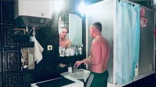 Fuck my roommate hard in the bathroom Alex Prime - free gay porn